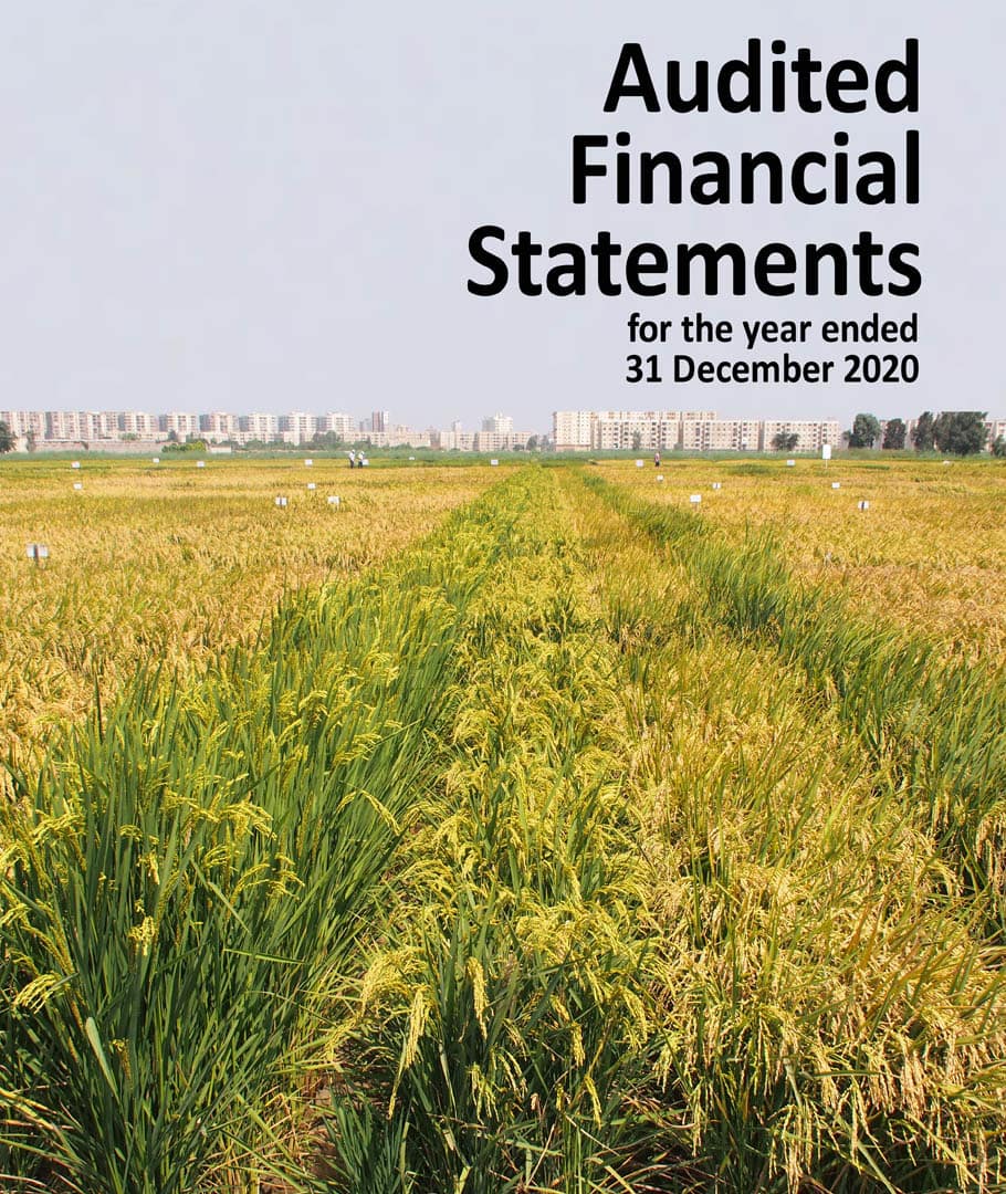 AfricaRice Audited Financial Statements for the year ended 31 December 2020