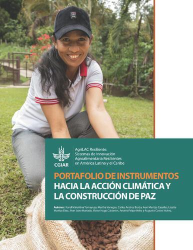 Portafolio de instrumentos hacia la acción climática y la construcción de paz.