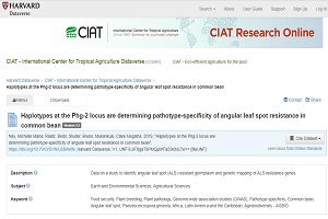 Replication Data for: Haplotypes at the Phg-2 locus are determining pathotype-specificity of angular leaf spot resistance in common bean