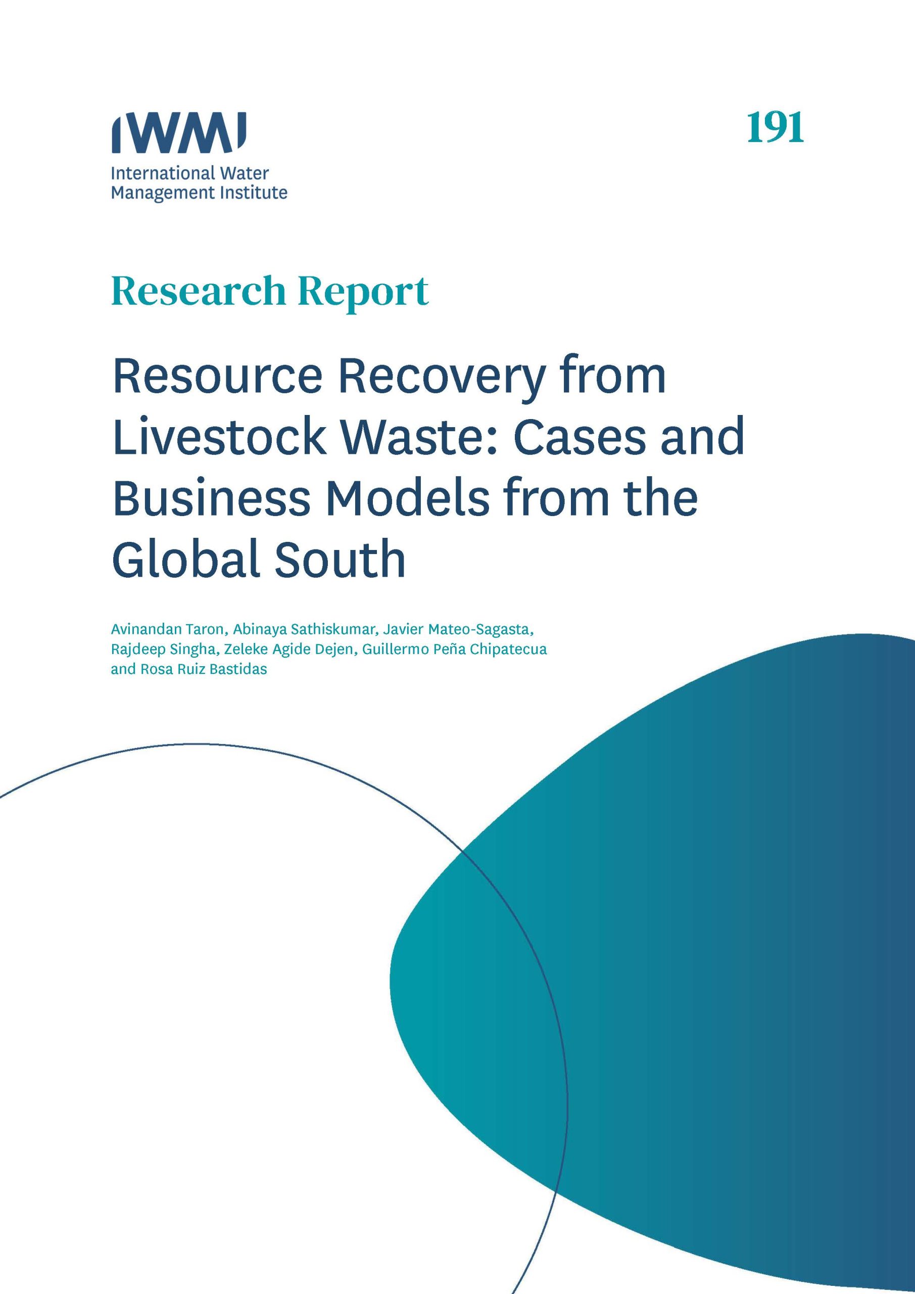 Resource recovery from livestock waste cases and business models from the Global South
