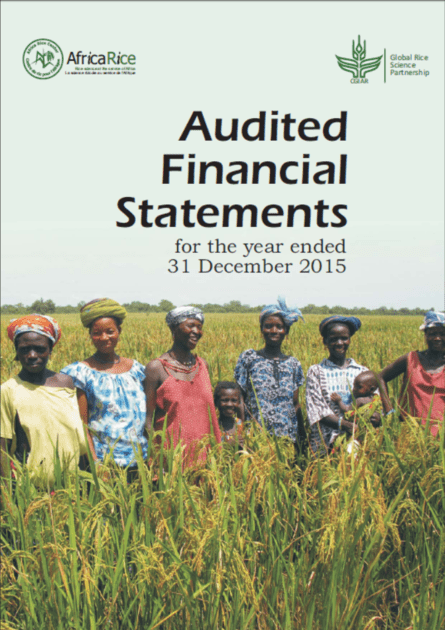 AfricaRice Audited Financial Statements 2015