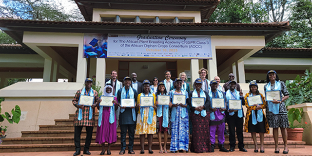 CRISPR Course fellows and facilitators during the graduation ceremony